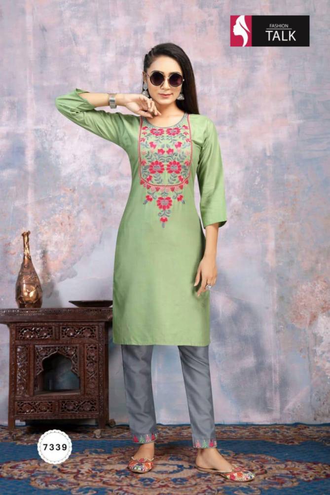Ft Neha 1 Ethnic Wear Heavy Rayon  Embroidery Latest Fancy  Readymade  Kurti Bottom Collection